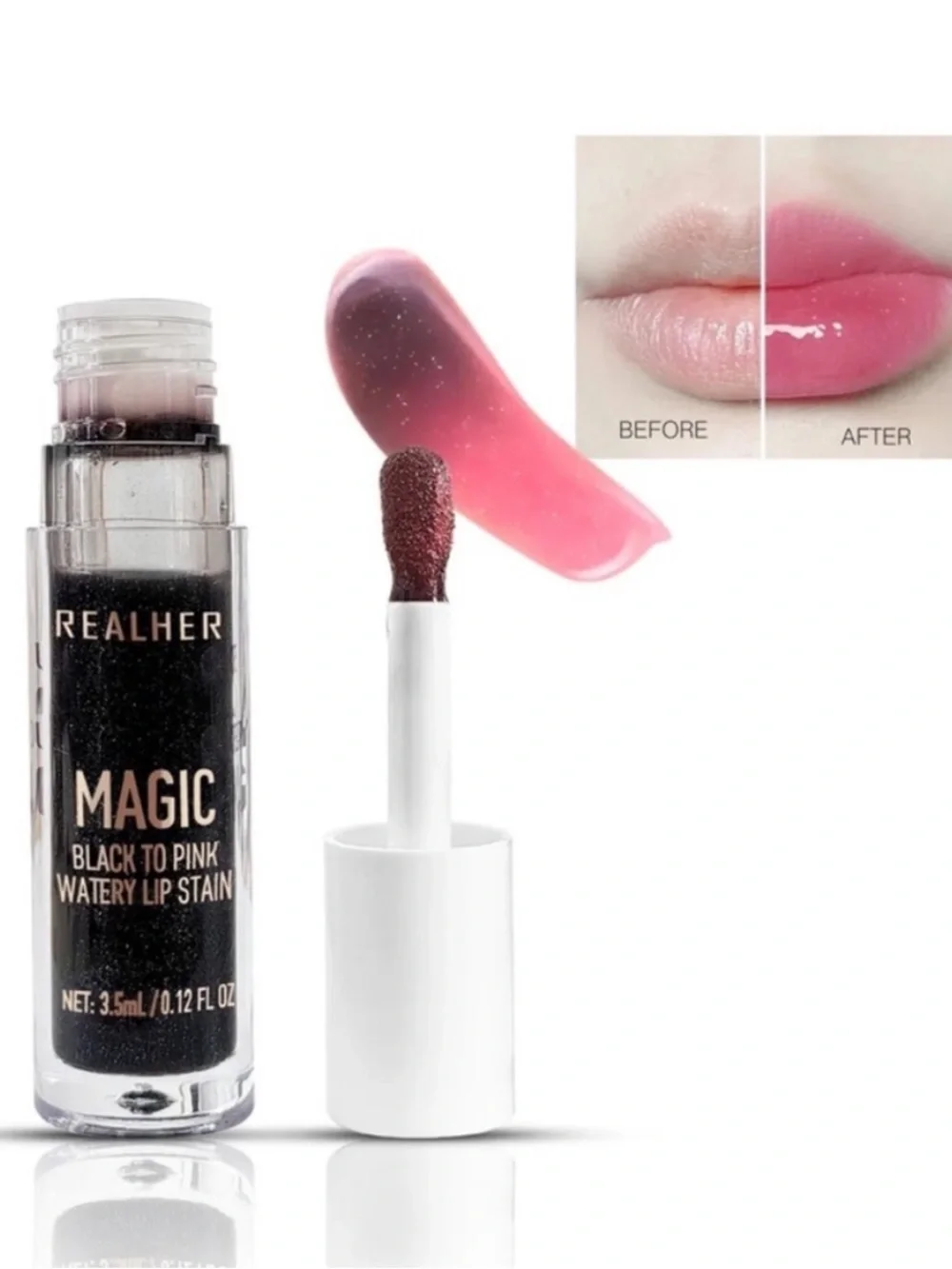 RealHer Magic Black to Pink Lip Stain